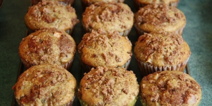 Натуральные банановые маффины на кефире без добавок