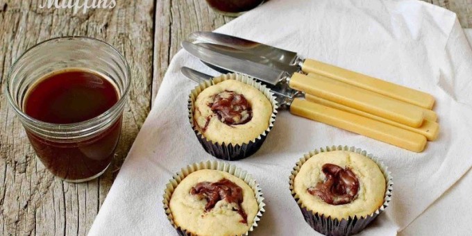 Как это готовится: Банановые маффины с нутеллой