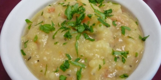 Суп картофельный вегетарианский