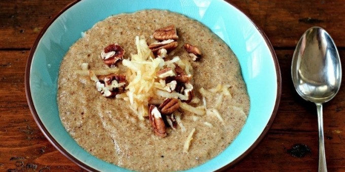 Кокосовая каша со вкусом яблочного пирога