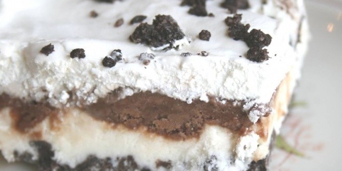 HomeMade: Торт из мороженого и крекеров