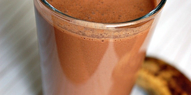 Холодное банановое какао