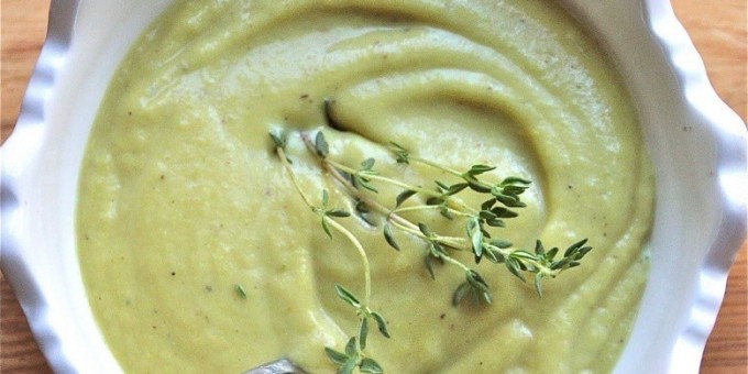 Овощной суп-пюре из кольраби "по-норвежски"