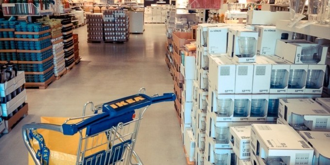 Шведский формат питания — ресторан на втором этаже «IKEA (Икея)» в Вильнюсе