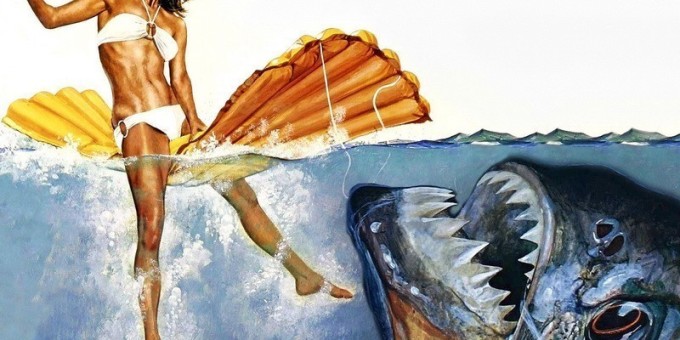 Что будет, если кинуть кусок мяса в реку, кишащую пираньями