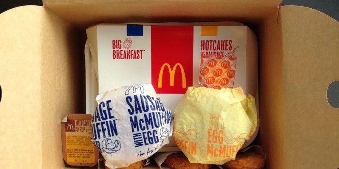 Новая упаковка для «МакДональдса» — пакет-поднос