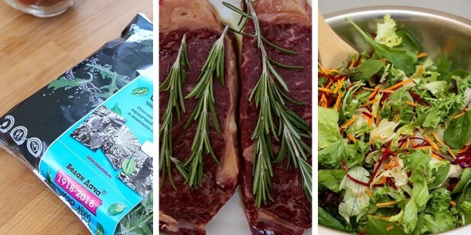 Готовим чисто мужской стейк-салат из постного мяса молодых бычков