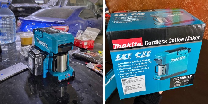 Тестируем походную аккумуляторную кофеварку «Makita» за 100 баксов