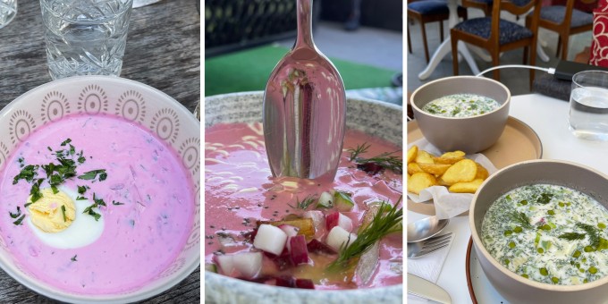 Вода, кефир и квас. Выяснил, какие заведения готовят вкусный холодник и окрошку!