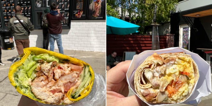 С приходом тепла шаурма возвращается в город! Стреляем в упор в новых: «Шаурбакс» и «Шаварма» на шезлонге