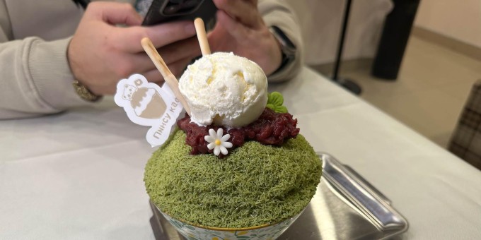 Какой на вкус самый популярный корейский десерт, который начали делать у нас в новой китайской кофейне «Пинсу»