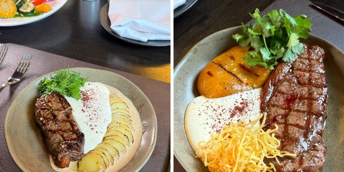 В новом ресторане «Байбык» всё по 25 рублей, а для богатых специальное меню - всё по 50 рублей. Проверяем порции