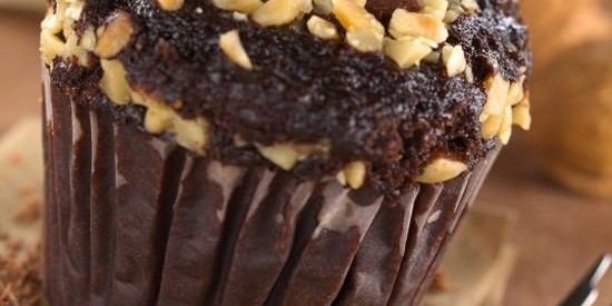 Шоколадные кексы с грецкими орехами