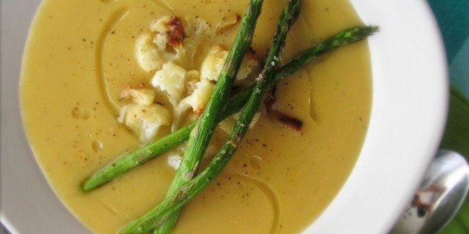 Суп пюре из свежей спарже
