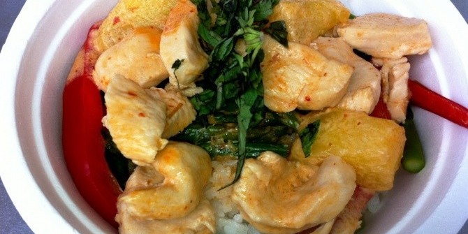 Две стихии «Острая+Сладкая» : Курочка с карри и сладкими ананасами