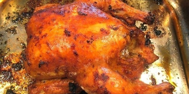 Курица в белом вине и в сливках (необычная заправка шприцом)