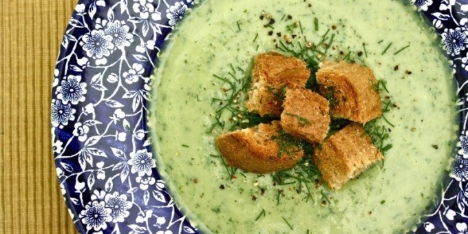 Ароматный суп-пюре из кабачков