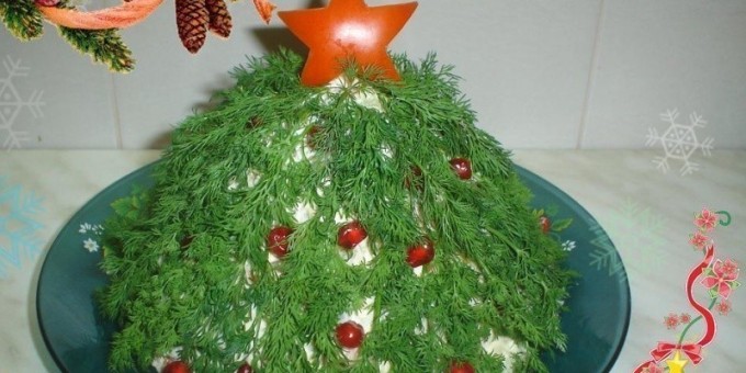 Новогодний салат «Съедобная Елочка»