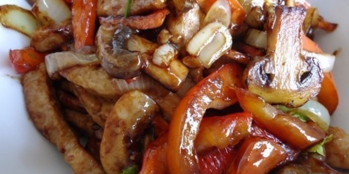 Свинина стир-фрай минимум жарки