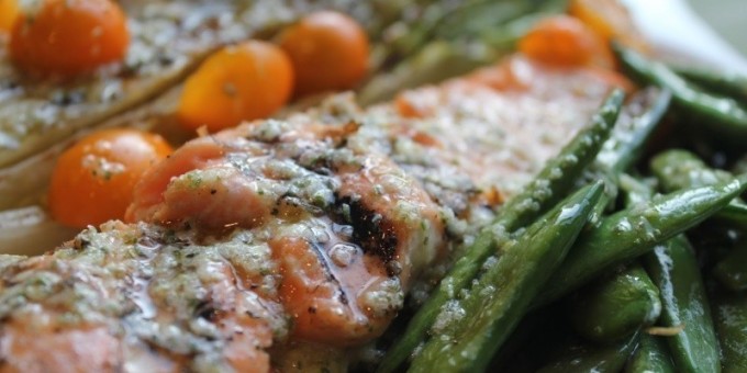 Филе лосося с оливками на пару + рецепт в картиках