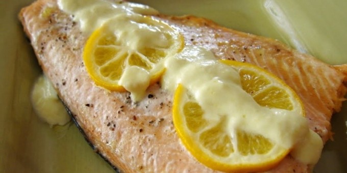 Горбуша с зеленью в сливках + пошаговый рецепт