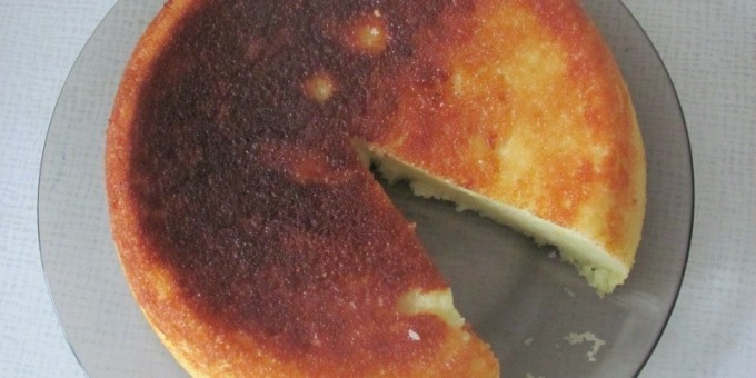 Пышная творожная запеканка